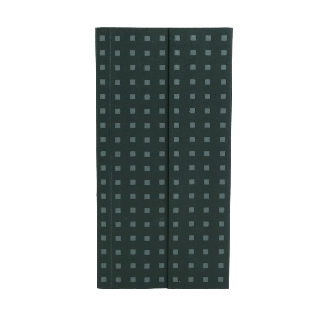 Paper-Oh Quadro Black on Grey B6.5 Softback Notebook – Plain – front cover