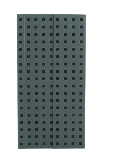 Paper-Oh Quadro Grey on Black B6.5 Softback Notebook – Plain – product view