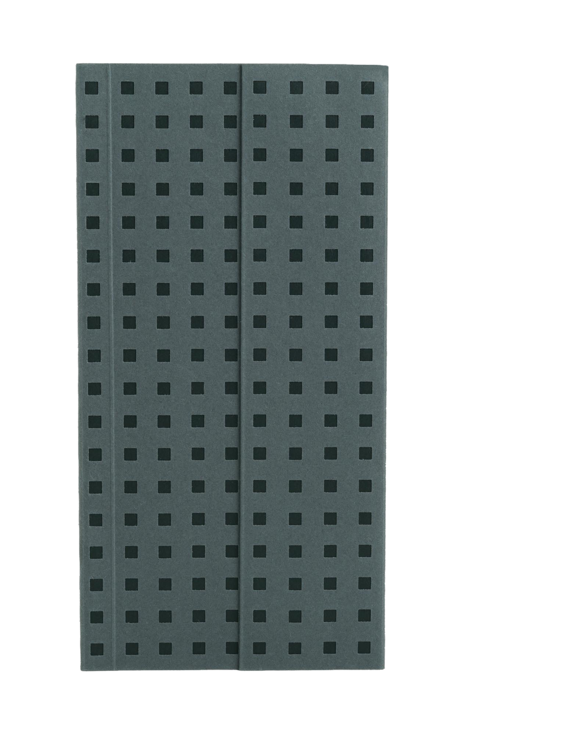 Paper-Oh Quadro Grey on Black B6.5 Softback Notebook – Plain – front cover