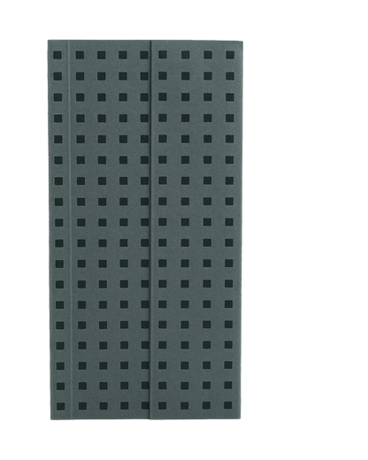 Paper-Oh Quadro Grey on Black B6.5 Softback Notebook – Plain – front cover