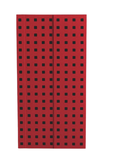 Paper-Oh Quadro Red on Black B6.5 Softback Notebook – Plain – product view