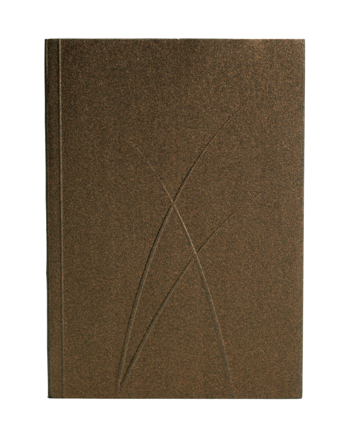 Paper-Oh Puro Bronze A6 Softback Notebook – Plain – front cover