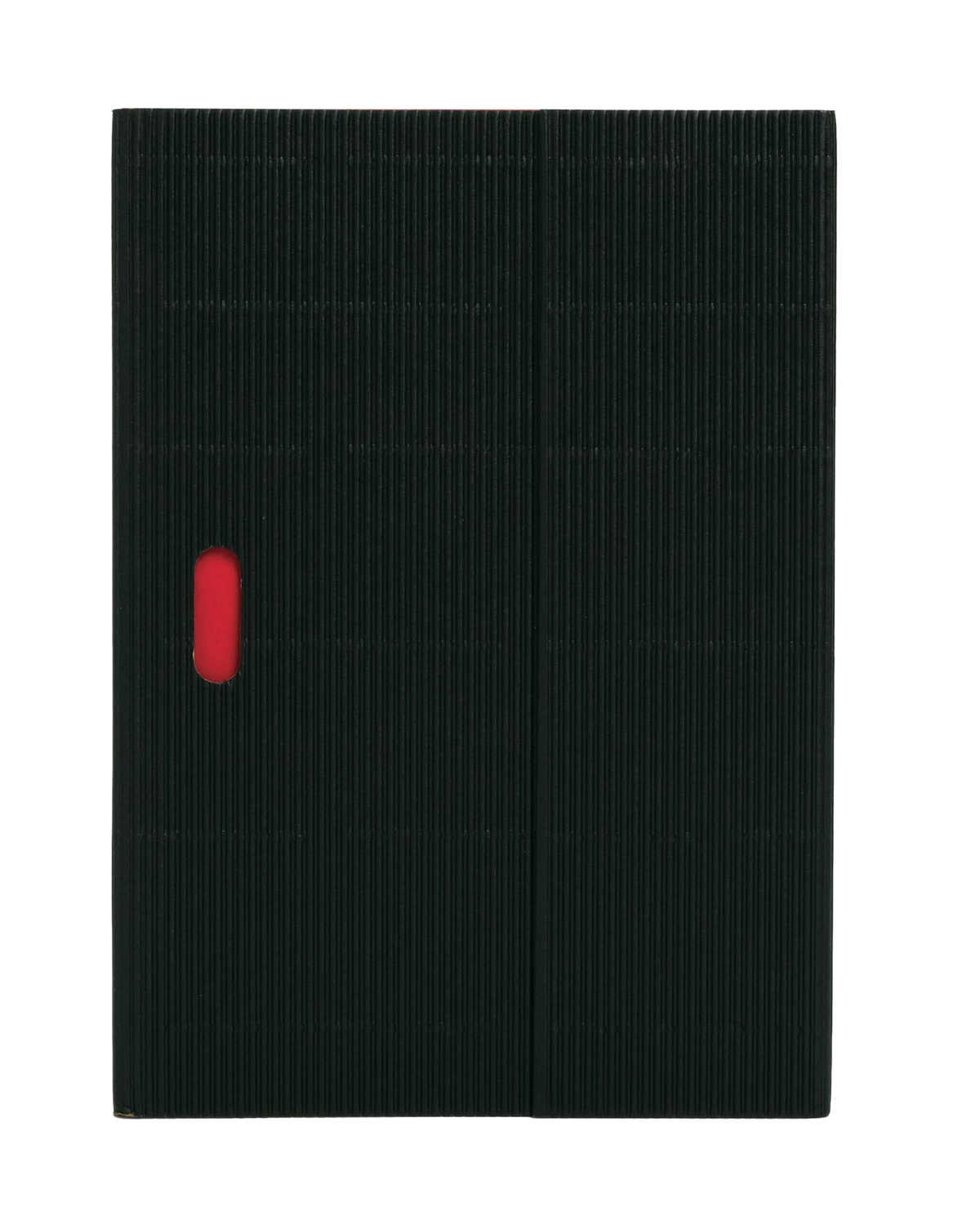 Paper-Oh Ondulo Black A5 Softback Notebook – Plain – front cover