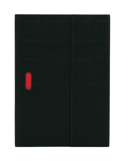 Paper-Oh Ondulo Black A5 Softback Notebook – Plain – front cover