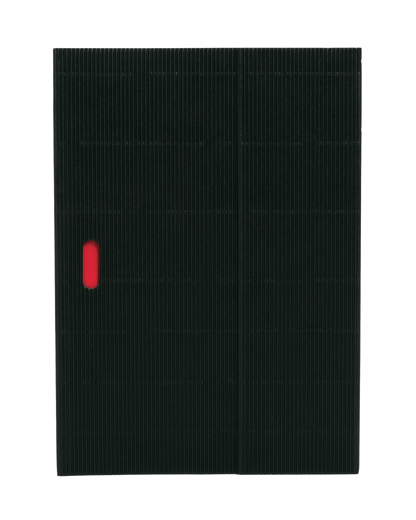 Paper-Oh Ondulo Black B5 Softback Notebook – Lined – front cover