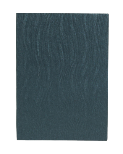 Paper-Oh Yuko-Ori Metallic Grey A6 Softback Notebook – Lined – front cover