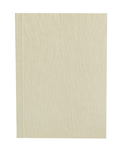 Paper-Oh Yuko-Ori Pearl White A7 Softback Notebook – Lined – front cover