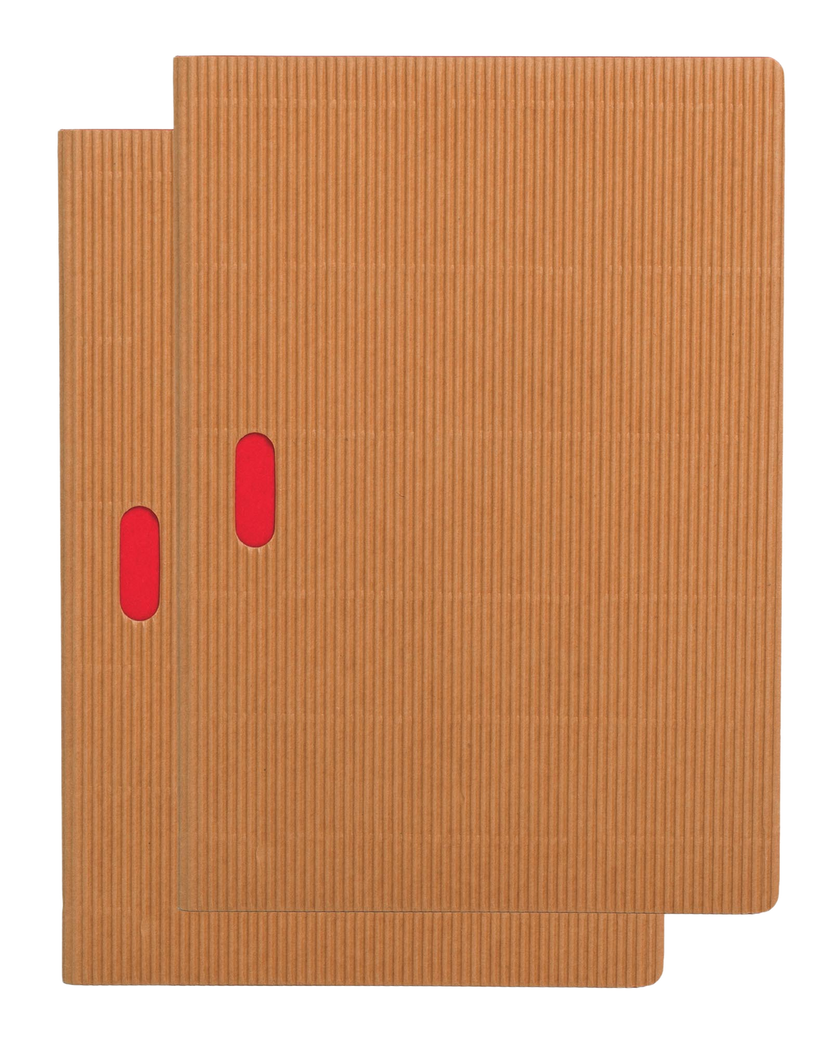 Paper-Oh Cahier Ondulo Natural / Natural A5 Softback Notebook – Plain – front cover