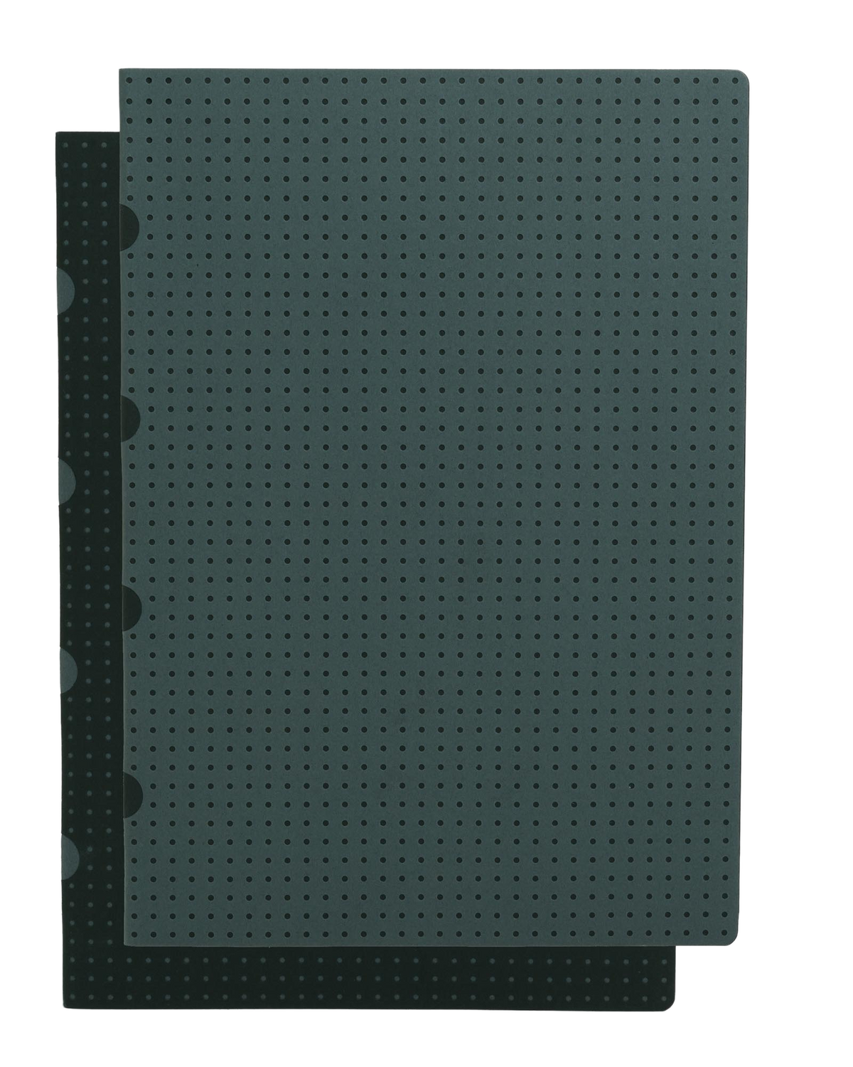 Paper-Oh Cahier Circulo Black on Grey / Grey on Black A4 Softback Notebook – Plain – front cover