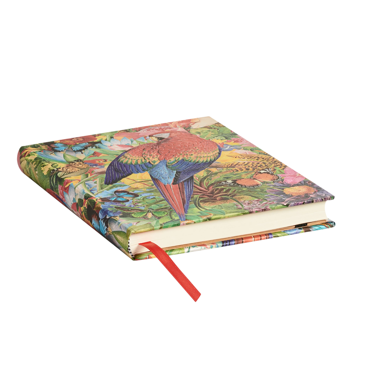 Paperblanks Tropical Garden Midi Hardback Journal – Plain, 144 Pages – page edge