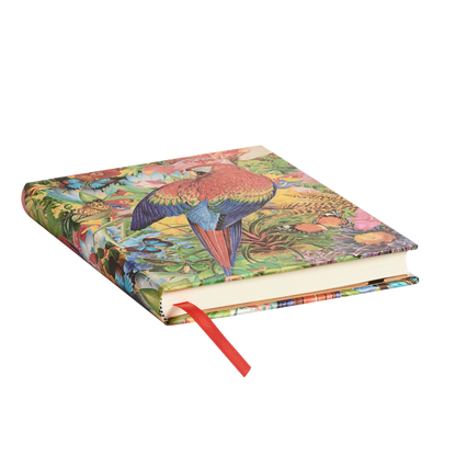 Paperblanks Tropical Garden Midi Hardback Journal – Plain, 144 Pages – page edge