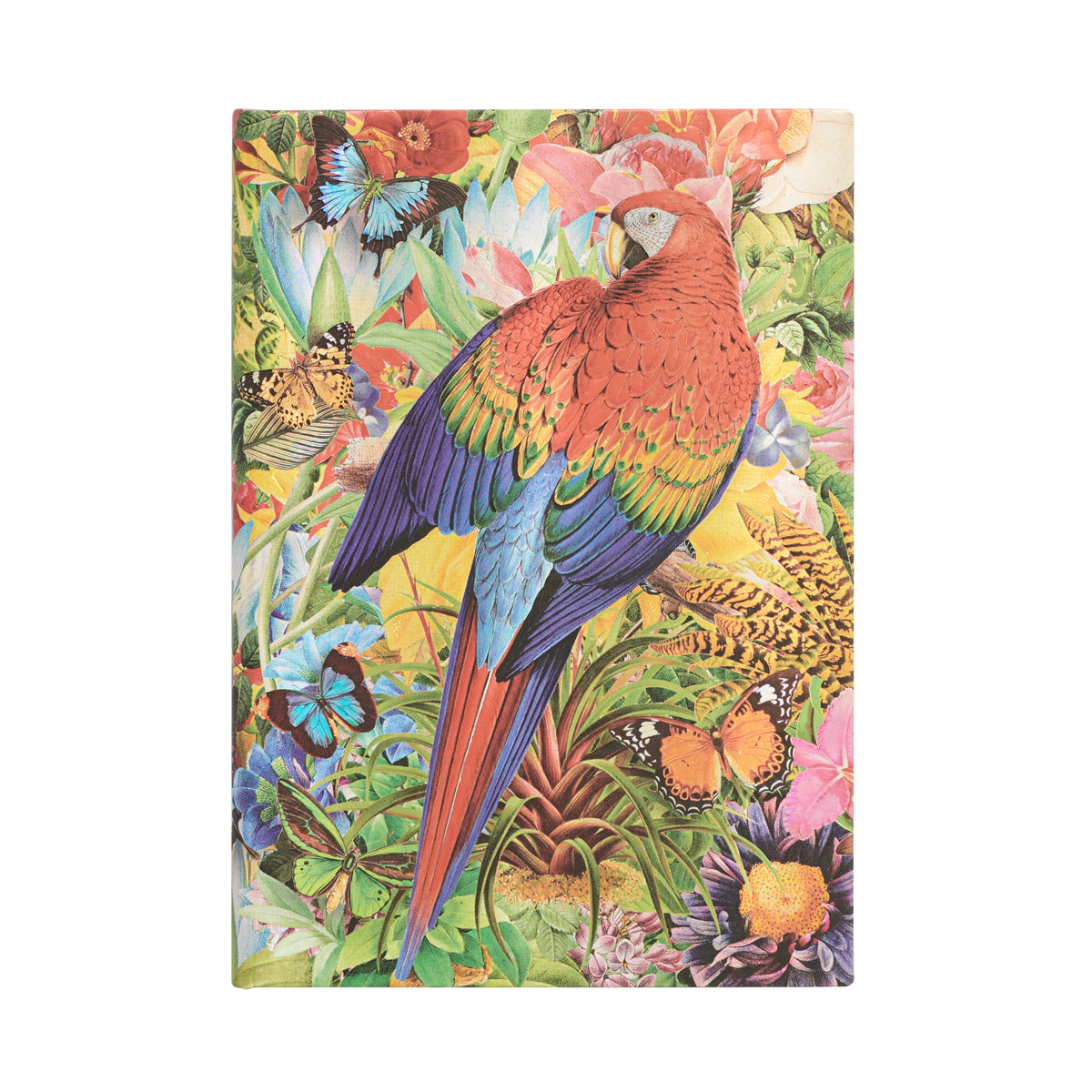 Paperblanks Tropical Garden Midi Hardback Journal – Plain, 144 Pages – front cover