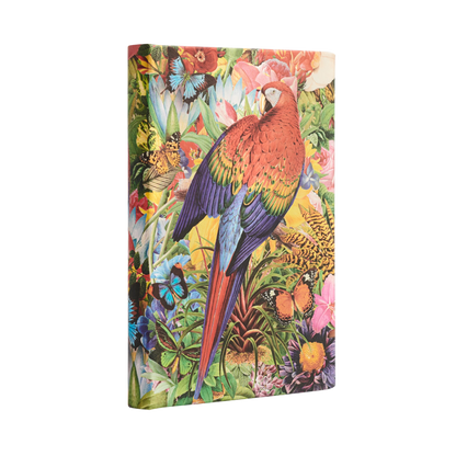 Paperblanks Tropical Garden Mini Hardback Journal – Lined, 176 Pages – angled view