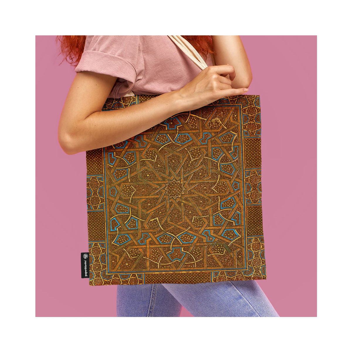Paperblanks Midnight Star Cotton Tote Bag – side view