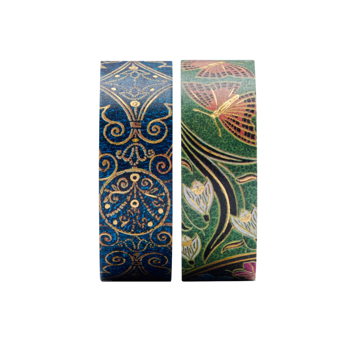 Paperblanks Azure/Poetry in Bloom Washi Tape – Pack of 2 – angled view
