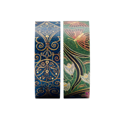 Paperblanks Azure/Poetry in Bloom Washi Tape – Pack of 2 – angled view