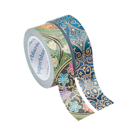 Paperblanks Azure/Poetry in Bloom Washi Tape – Pack of 2 – front view