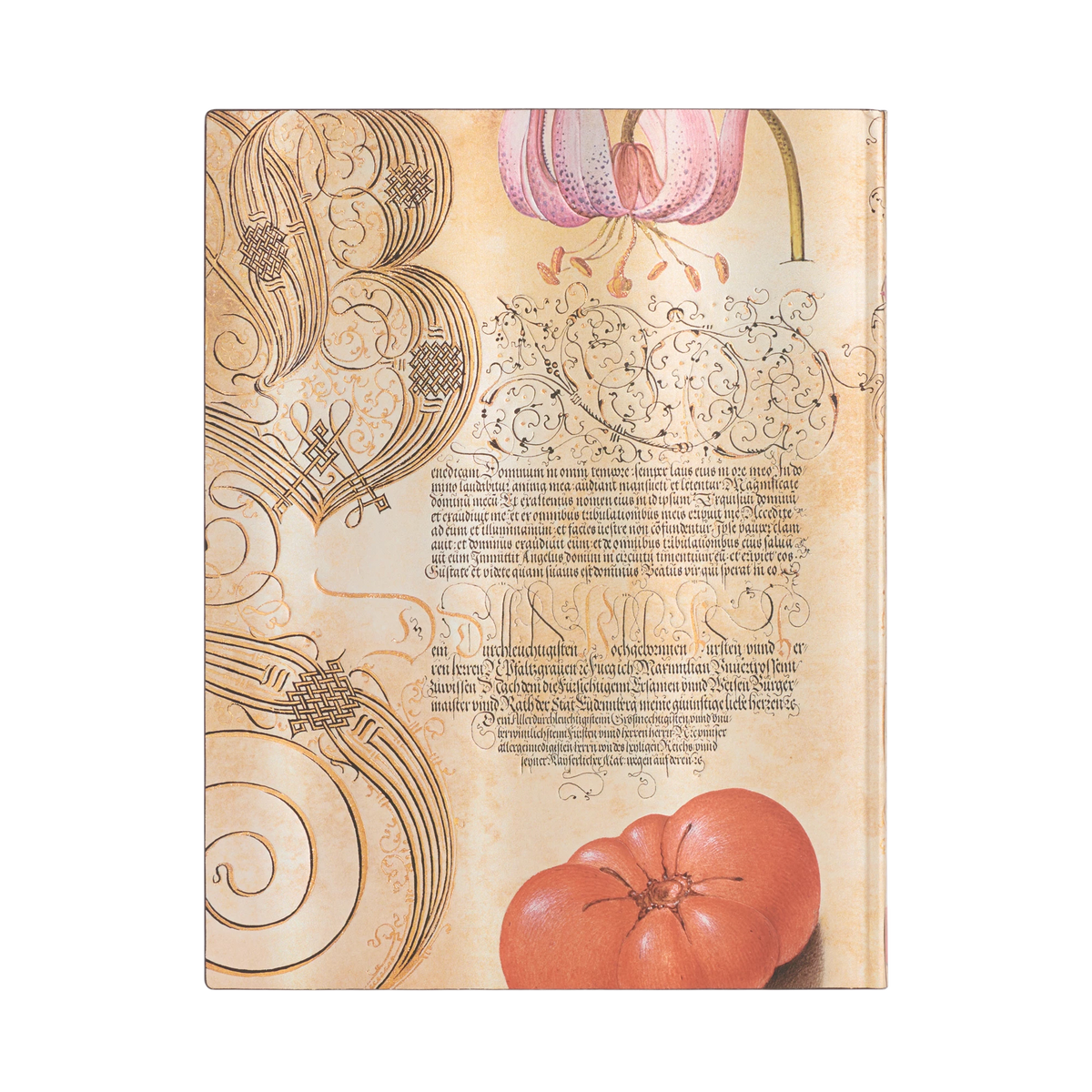 Paperblanks Lily & Tomato Ultra Softback Flexi Journal – Plain, 176 Pages – back cover