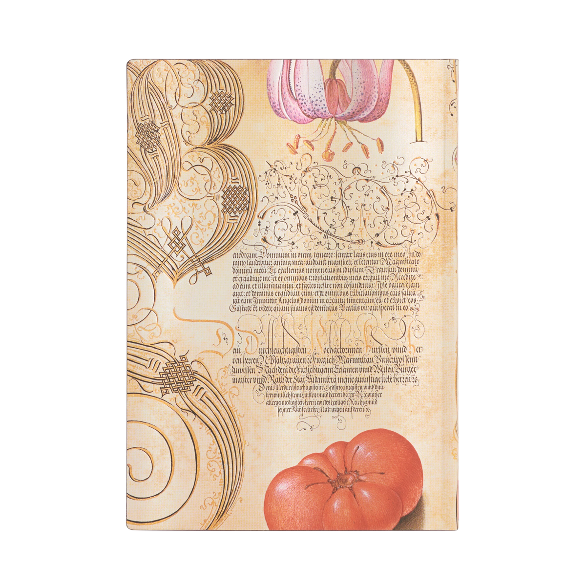 Paperblanks Lily & Tomato Midi Softback Flexi Journal – Plain, 176 Pages – back cover