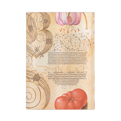 Paperblanks Lily & Tomato Midi Softback Flexi Journal – Plain, 176 Pages – back cover