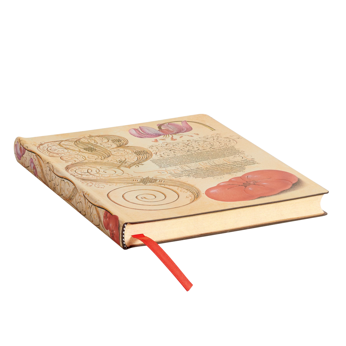 Paperblanks Lily & Tomato Midi Softback Flexi Journal – Plain, 176 Pages – page edge
