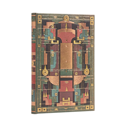 Paperblanks Lion’s Den Midi Hardback Journal – Lined, 144 Pages – angled view