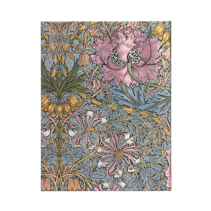 Paperblanks Morris Pink Honeysuckle Ultra Hardback Journal – Plain, 144 Pages – back cover