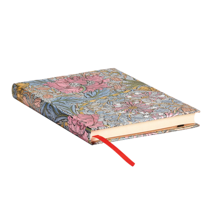 Paperblanks Morris Pink Honeysuckle Midi Hardback Journal – Lined, 144 Pages – page edge