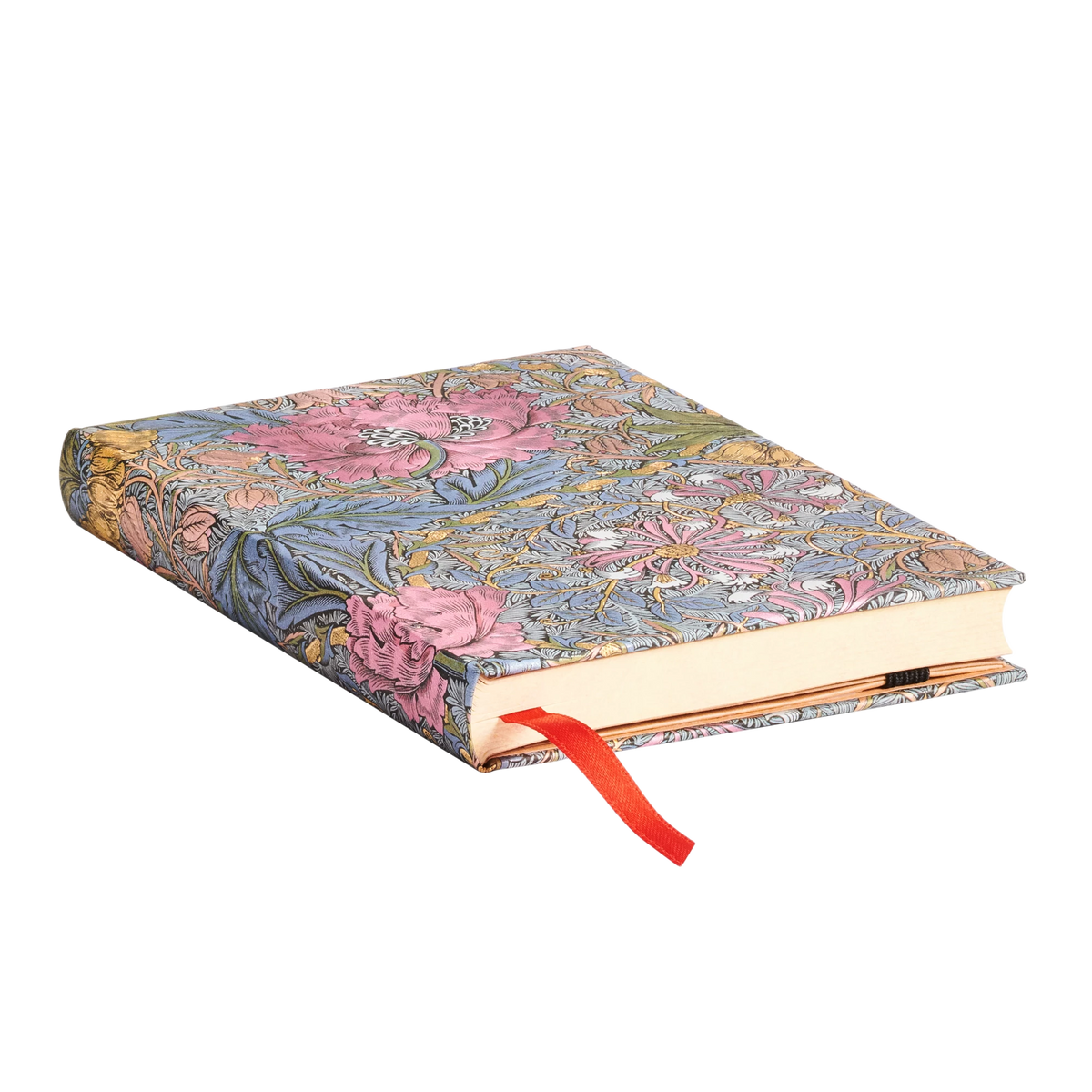 Paperblanks Morris Pink Honeysuckle Mini Hardback Journal – Lined, 176 Pages – page edge