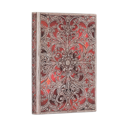 Paperblanks Garnet Midi Softback Flexi Journal – Lined, 176 Pages – angled view
