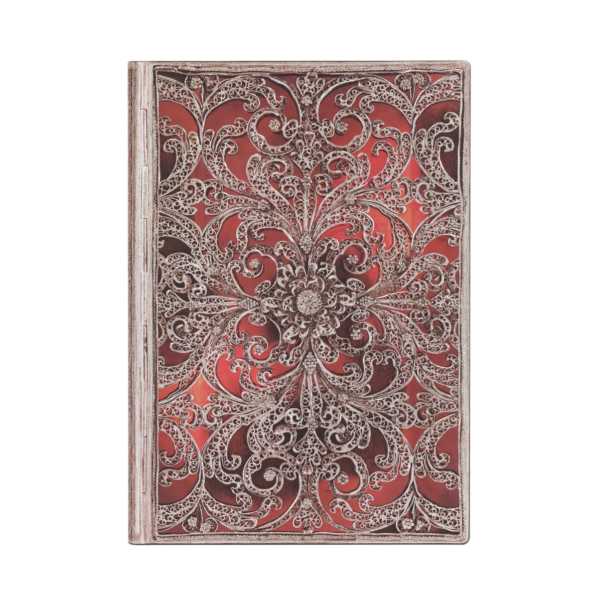 Paperblanks Garnet Midi Softback Flexi Journal – Plain, 176 Pages – front cover
