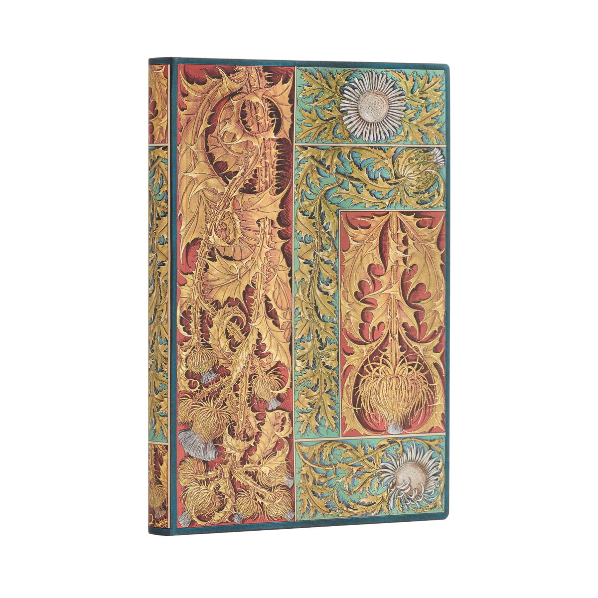 Paperblanks Wild Thistle Ultra Softback Flexi Journal – Plain, 176 Pages – angled view