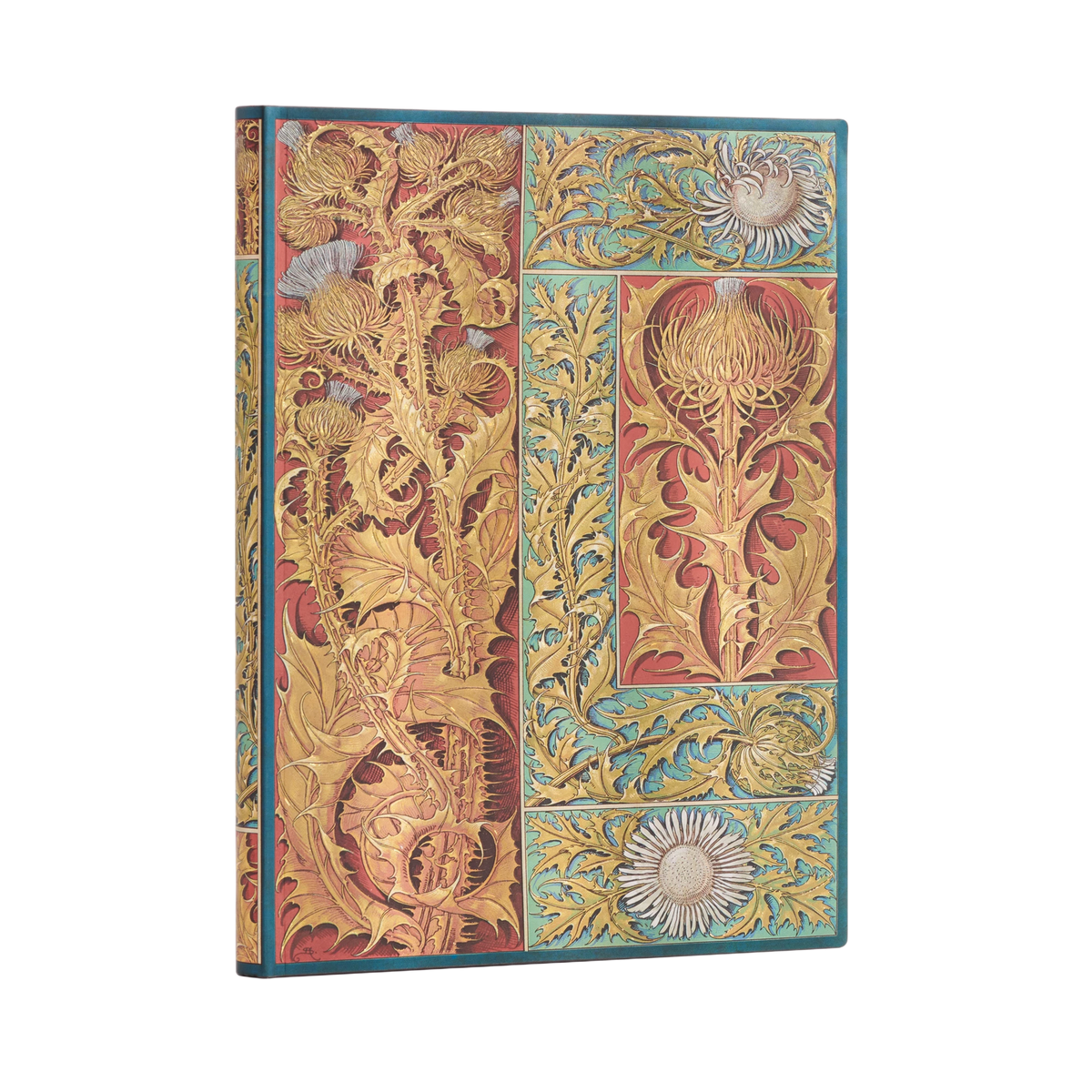 Paperblanks Wild Thistle Midi Softback Flexi Journal – Lined, 176 Pages – angled view