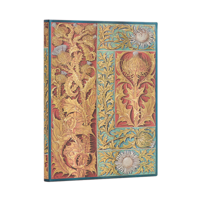 Paperblanks Wild Thistle Midi Softback Flexi Journal – Lined, 176 Pages – angled view