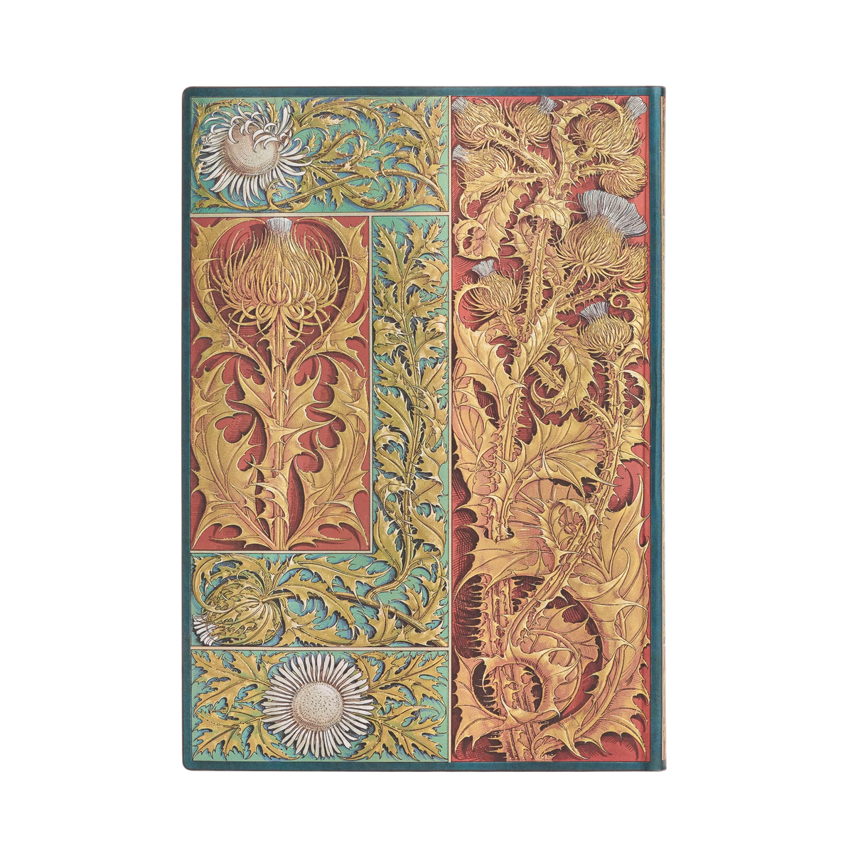 Paperblanks Wild Thistle Midi Softback Flexi Journal – Lined, 176 Pages – back cover