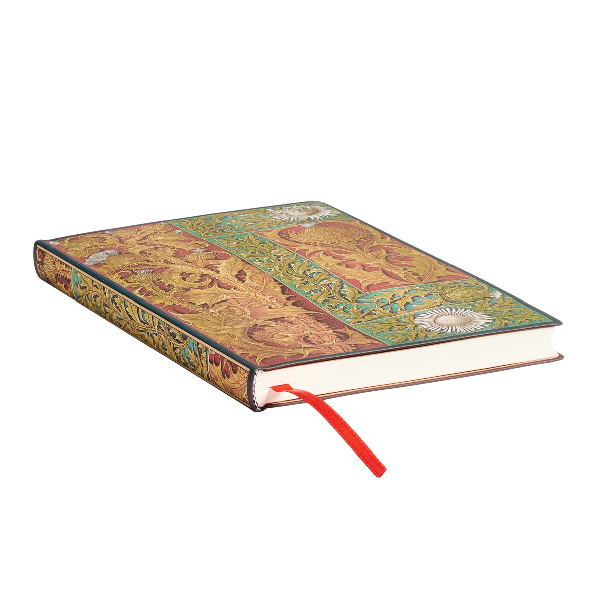 Paperblanks Wild Thistle Midi Softback Flexi Journal – Lined, 176 Pages – page edge
