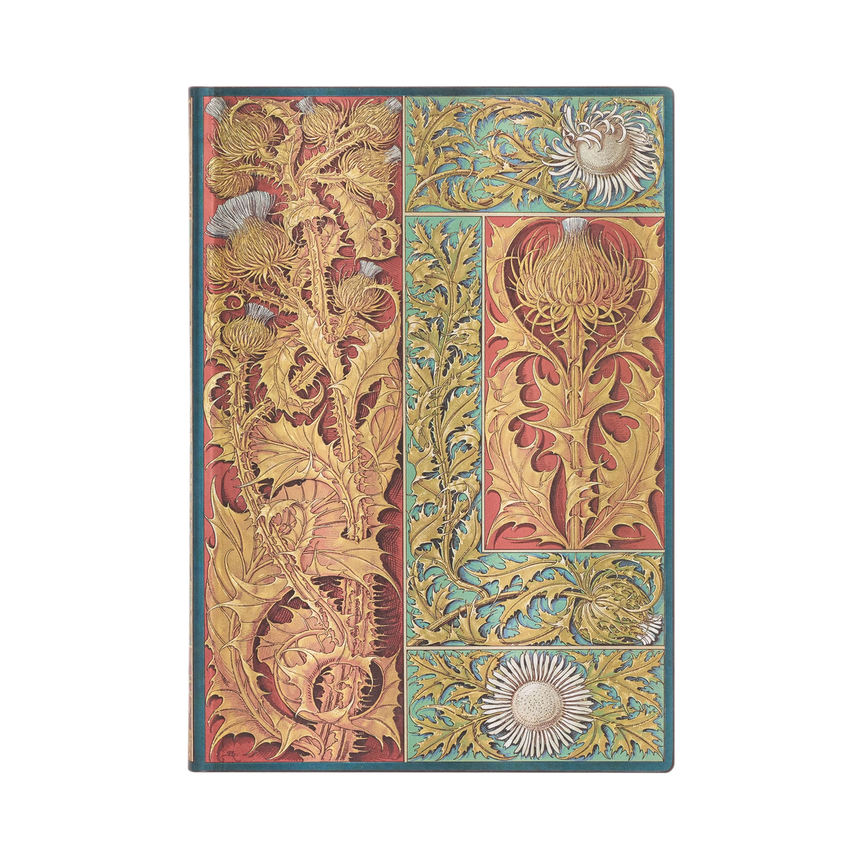 Paperblanks Wild Thistle Midi Softback Flexi Journal – Lined, 176 Pages – front cover
