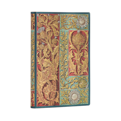 Paperblanks Wild Thistle Mini Softback Flexi Journal – Lined, 208 Pages – angled view