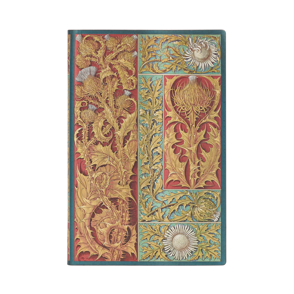 Paperblanks Wild Thistle Mini Softback Flexi Journal – Lined, 208 Pages – front cover