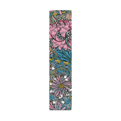 Paperblanks Morris Pink Honeysuckle Bookmark – front view