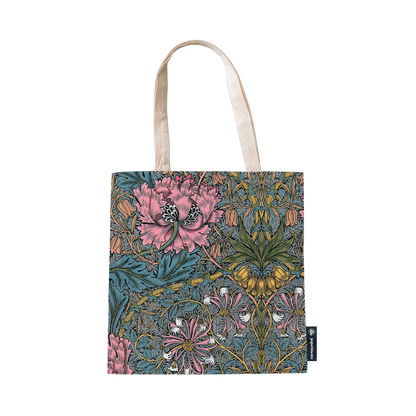 Paperblanks Morris Pink Honeysuckle Cotton Tote Bag – back view