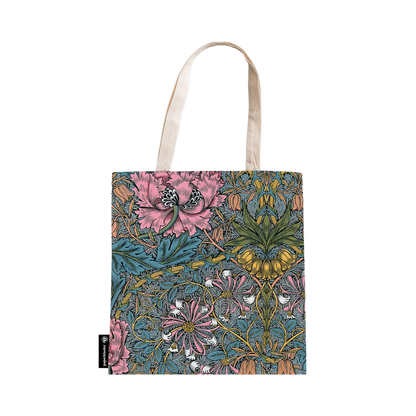 Paperblanks Morris Pink Honeysuckle Cotton Tote Bag – front view