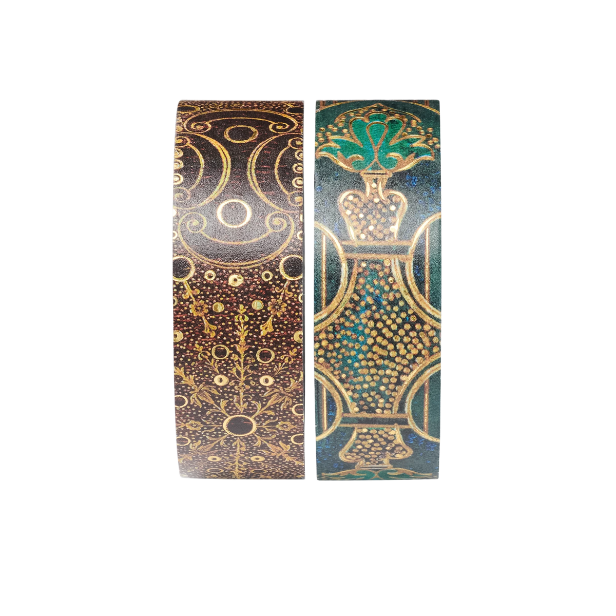 Paperblanks First Folio/Turquoise Chronicles Washi Tape – Pack of 2 – angled view
