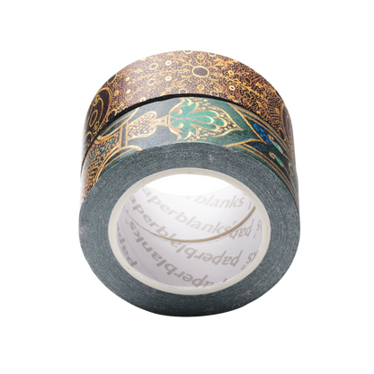Paperblanks First Folio/Turquoise Chronicles Washi Tape – Pack of 2 – back view