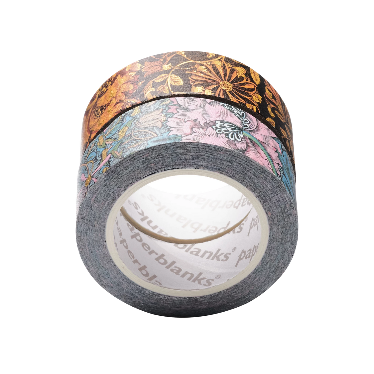 Paperblanks Morris Honeysuckle/Morris Pink Honeysuckle Washi Tape – Pack of 2 – back view