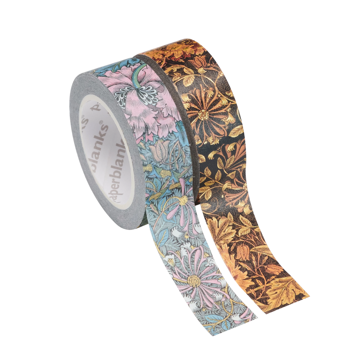 Paperblanks Morris Honeysuckle/Morris Pink Honeysuckle Washi Tape – Pack of 2 – front view