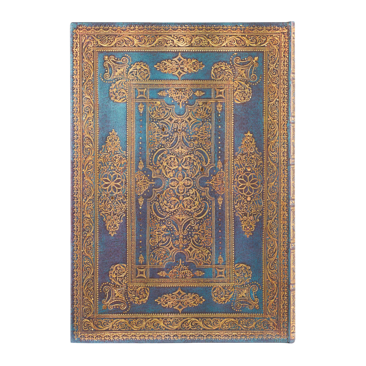 Paperblanks Blue Luxe Grande Hardback Journal – Plain, 128 Pages – back cover