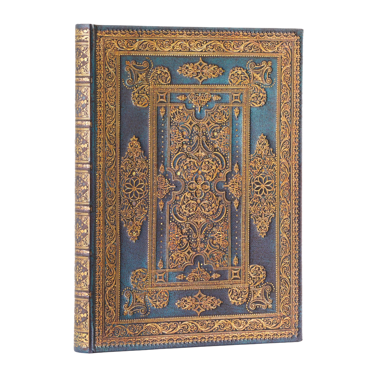 Paperblanks Blue Luxe Ultra Hardback Journal – Lined, 144 Pages – angled view