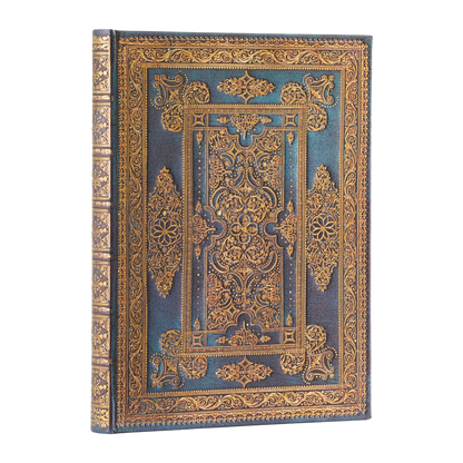 Paperblanks Blue Luxe Ultra Hardback Journal – Lined, 144 Pages – angled view