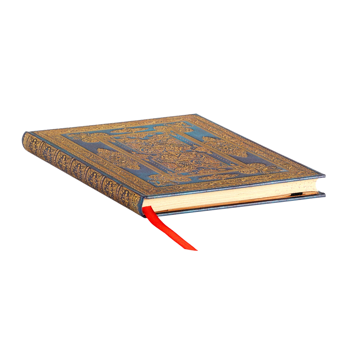 Paperblanks Blue Luxe Ultra Hardback Journal – Lined, 144 Pages – page edge